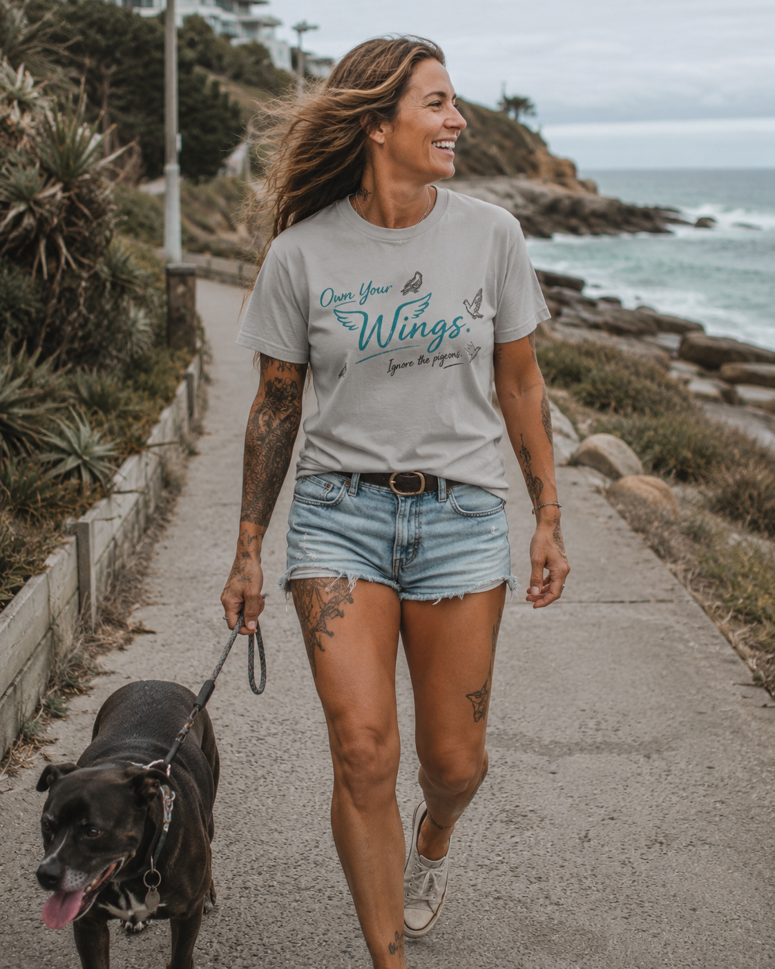 Own Your Wings / Ignore the Pigeons Tee