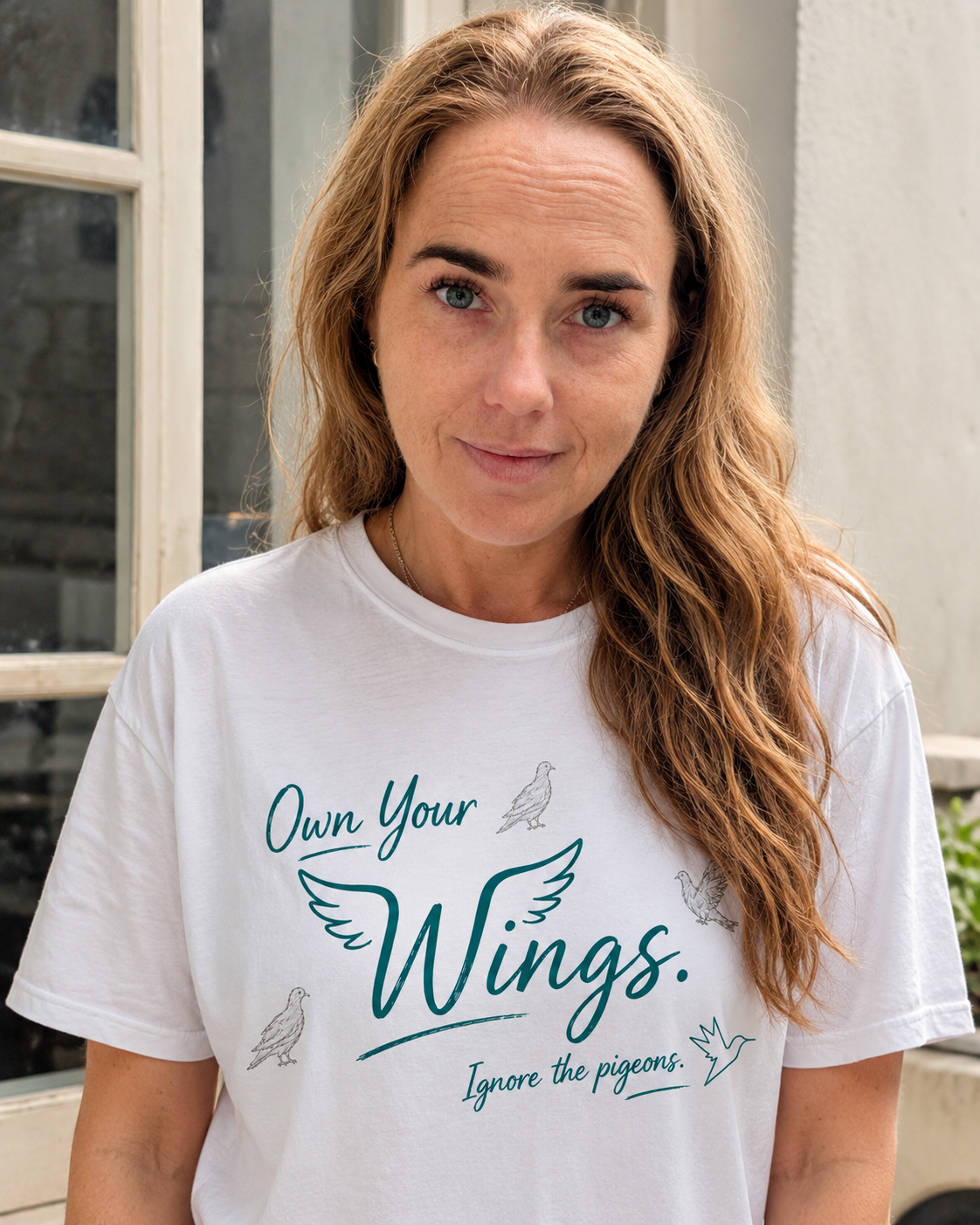 Own Your Wings / Ignore the Pigeons Tee