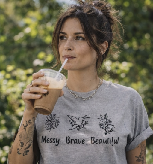 The Messy.Brave.Beautiful. Tee