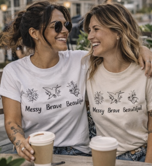 The Messy.Brave.Beautiful. Tee