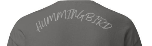 Hummingbird – Everyday Series Tee (White Print)