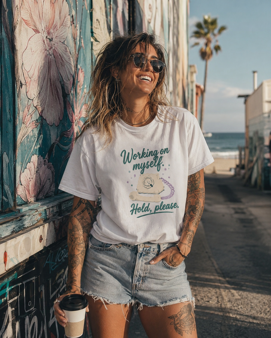 The Working On Myself. Hold Please Tee