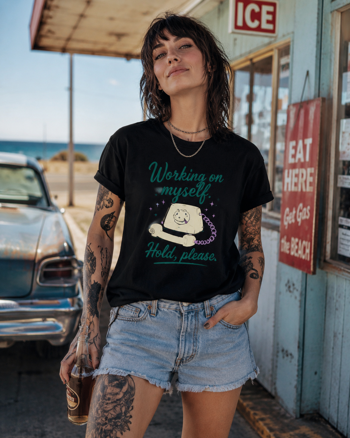 The Working On Myself. Hold Please Tee