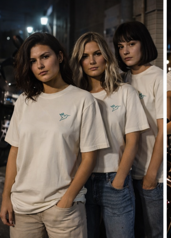 Hummingbird – Everyday Series Tee (Print Teal)