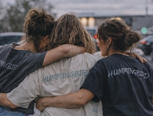 Hummingbird – Everyday Series Tee (Print Teal)